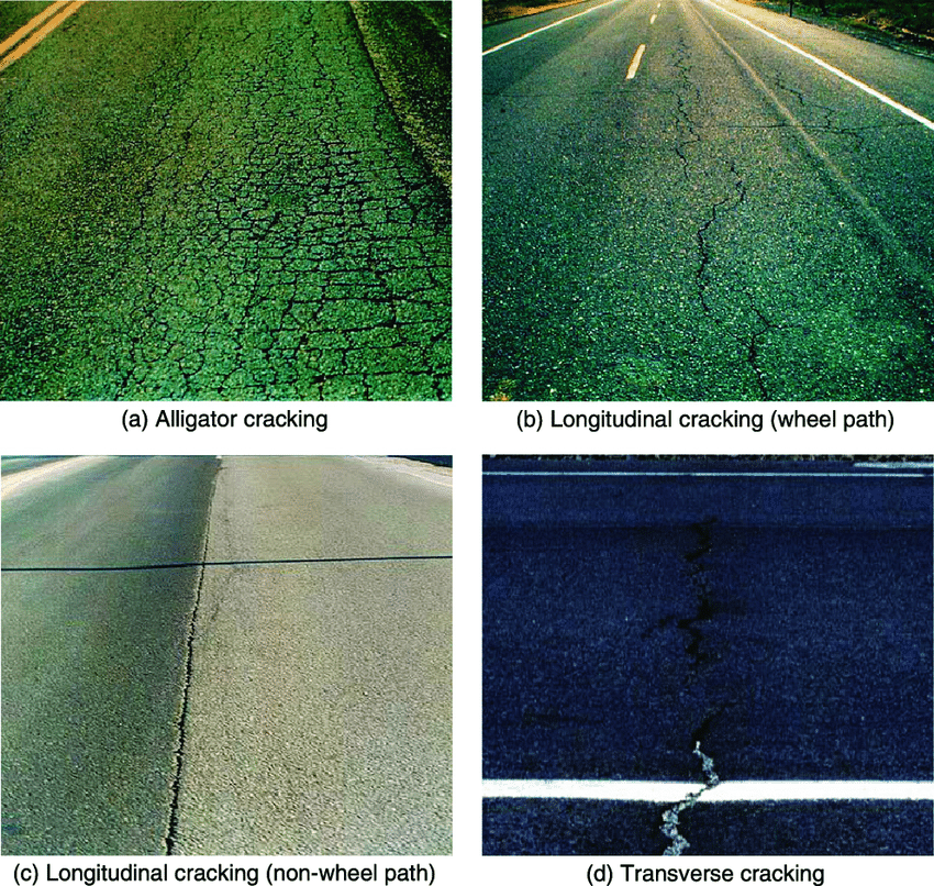 Types of pavement cracks